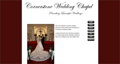 Desktop Screenshot of cornerstonewedding.com