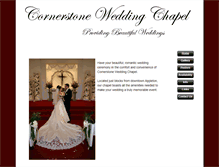 Tablet Screenshot of cornerstonewedding.com